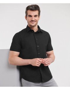R-R-947M-0-Mens Short Sleeve Easy Care Fitted Shirt 2